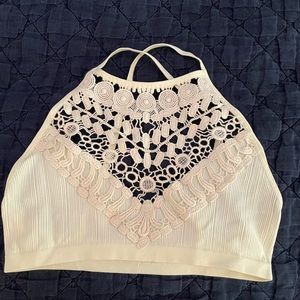 CROCHET HIGH NECK BRALETTE
